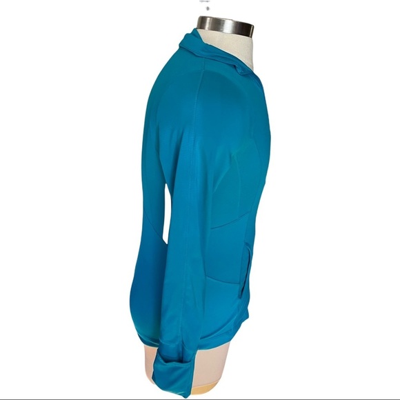 Kyodan Turquoise Blue Full-Zip 2 Slit Pockets Athleisure Track Jacket Women’s M - Picture 6 of 10